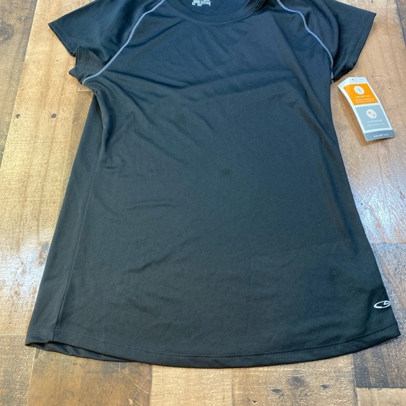 Champion Womens DuoDry Sports Top Black Semi Fitted  Pullover  Athletic Medium - Picture 2 of 10
